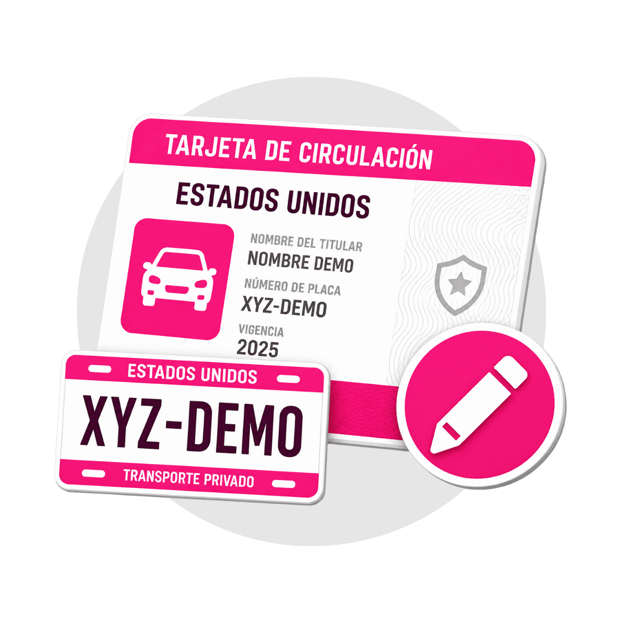 Ilustración de Modificaciones en Tarjetas de Circulación